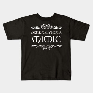 Not a Mimic Monster TRPG Tabletop RPG Gaming Addict Kids T-Shirt